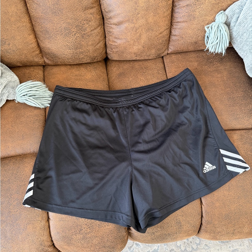 Adidas Women’s Black and White Athletic Shorts